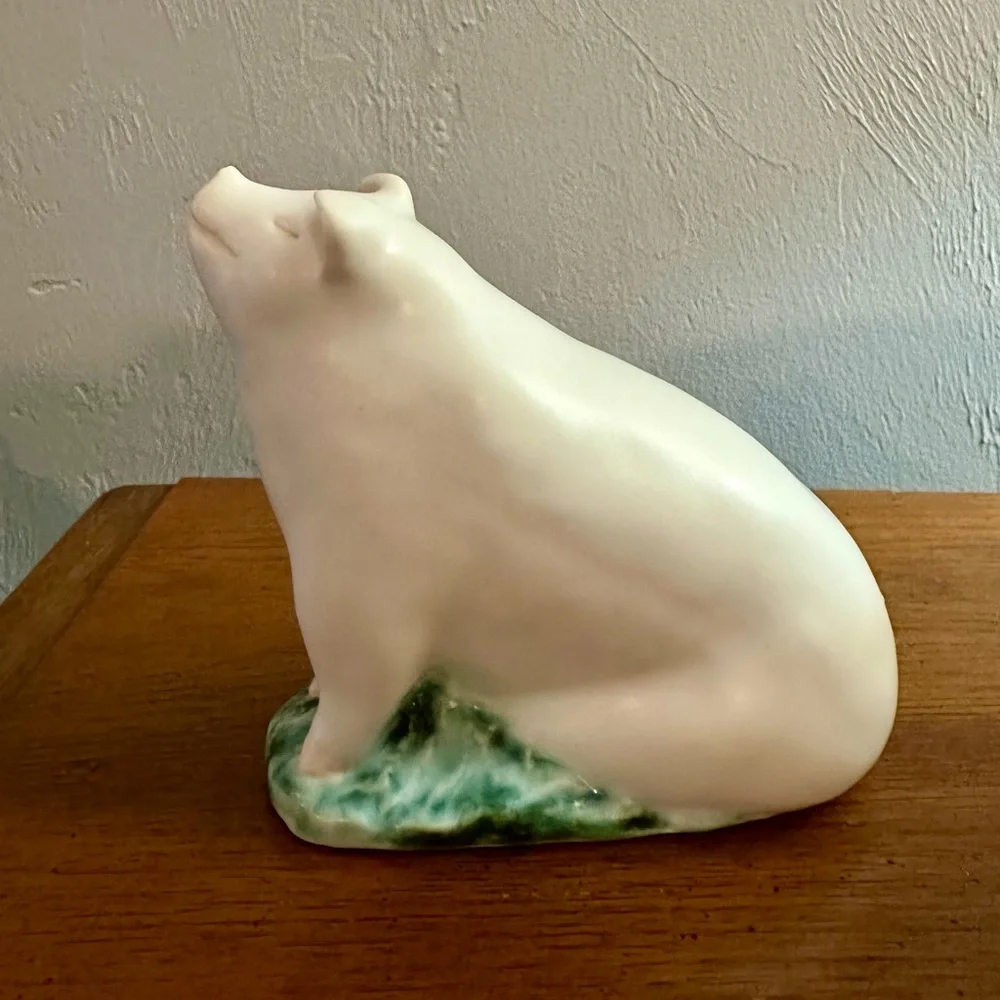 RARE Vintage Anderson Design Studio Pottery Pig Figurine | Signed “AD” | - Picture 4 of 5